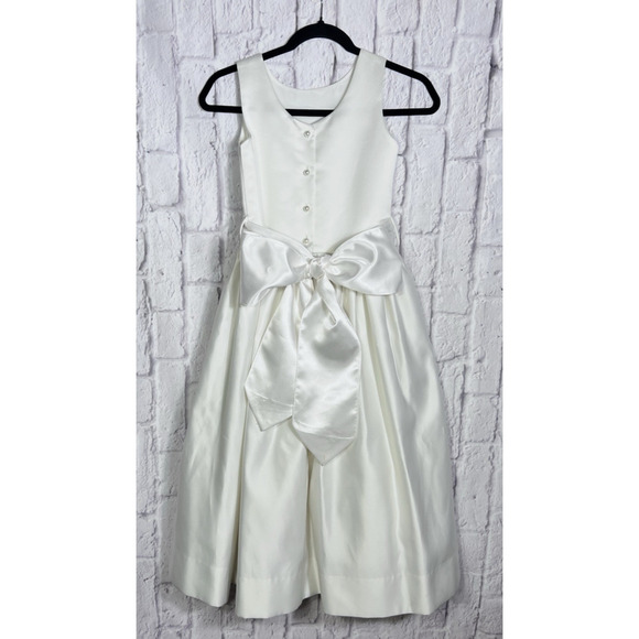 Us Angel First Communion Party Special Occasion Flower Girl Dress Ivory SIze 12 - Picture 2 of 10